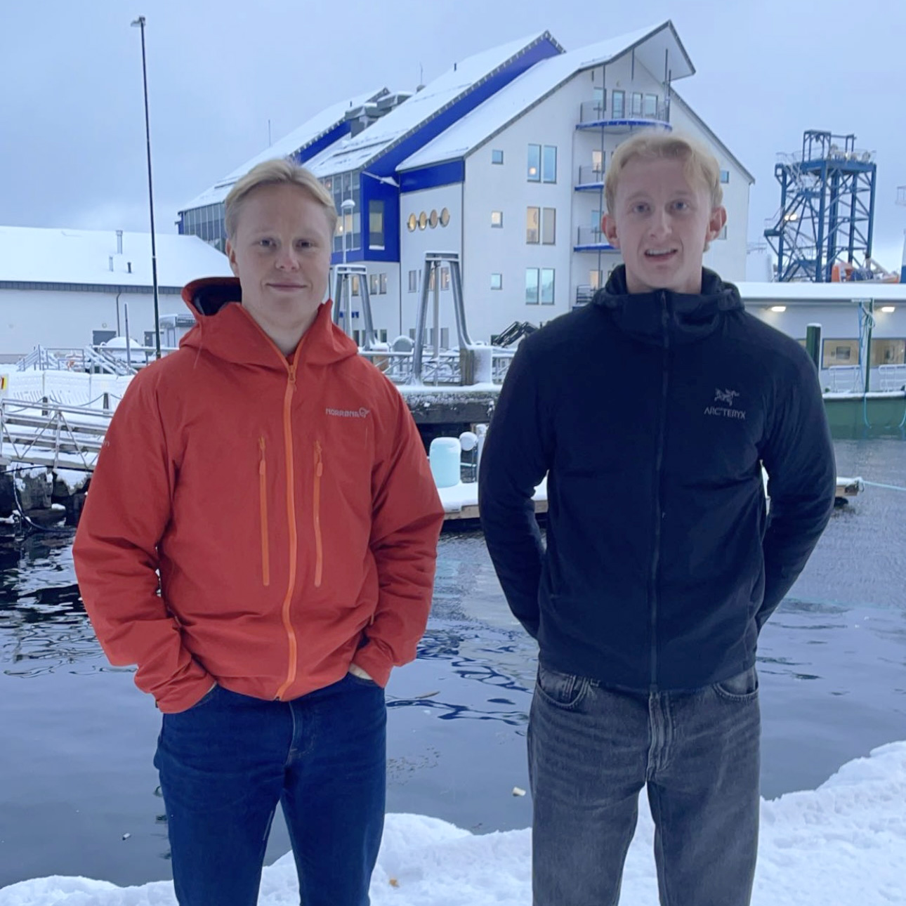 Gøran og Bernhard besøkte samtlige Råfisklagets kontorer og avrundet praksisen i Kristiansund.