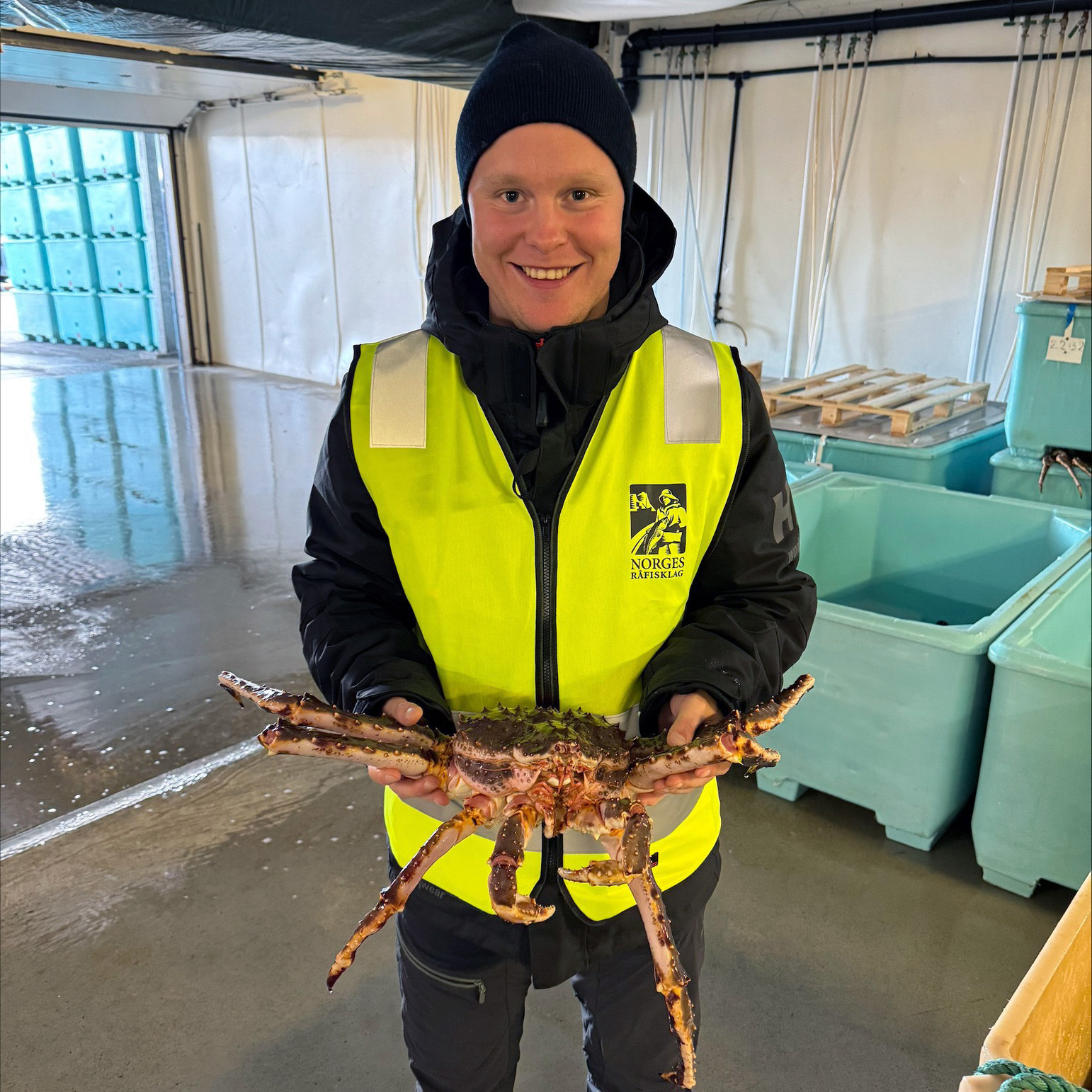 Gøran With Dybdal er fra Bø i Vesterålen. Å delta på kontrollvirksomhet var Gørans høydepunkt i praksisoppholdet hos Råfisklaget.